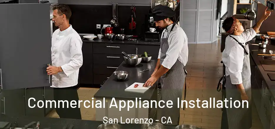 Commercial Appliance Installation San Lorenzo - CA