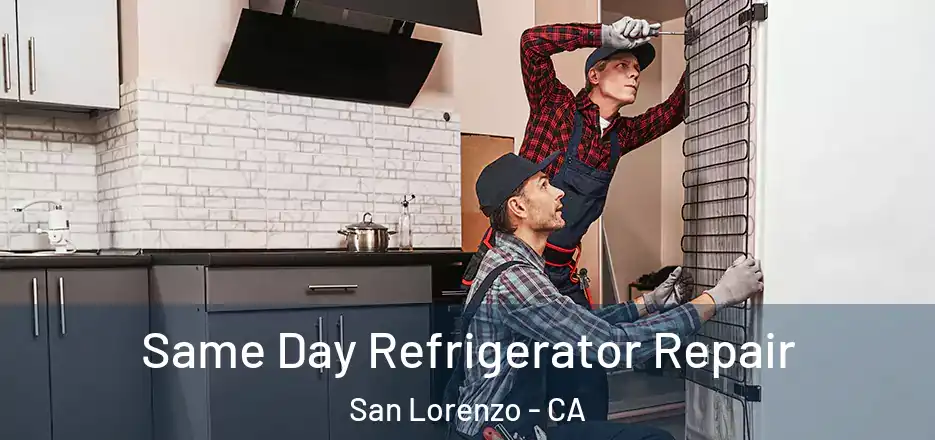 Same Day Refrigerator Repair San Lorenzo - CA